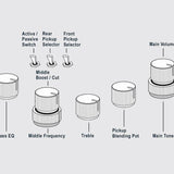 Sire Basses - M5+ S4/tbl - Swamp Ash 4-String Active Bass Guitar – Transparent Blue