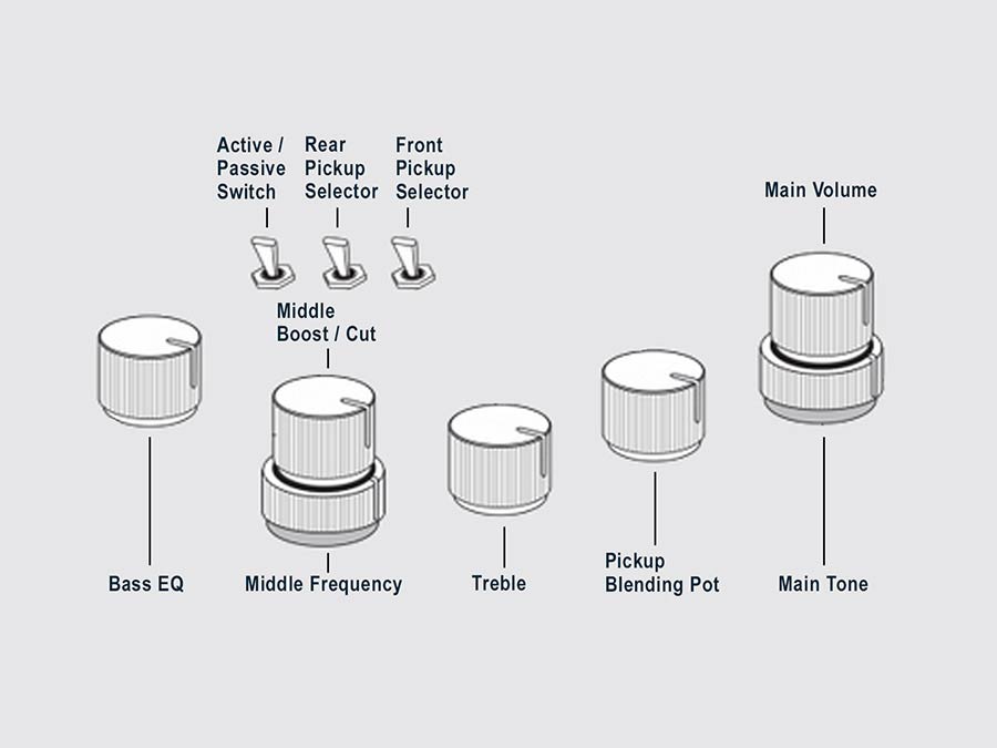 Sire Basses - M5+ S4/tbl - Swamp Ash 4-String Active Bass Guitar – Transparent Blue