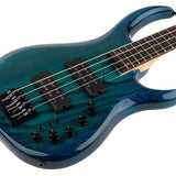 Sire Basses - M5+ S4/tbl - Swamp Ash 4-String Active Bass Guitar – Transparent Blue