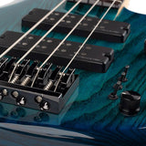 Sire Basses - M5+ S4/tbl - Swamp Ash 4-String Active Bass Guitar – Transparent Blue