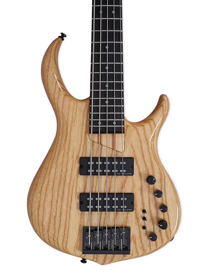 Sire Basses - M5+ S5/nt - Swamp Ash 5-String Active Bass Guitar – Natural