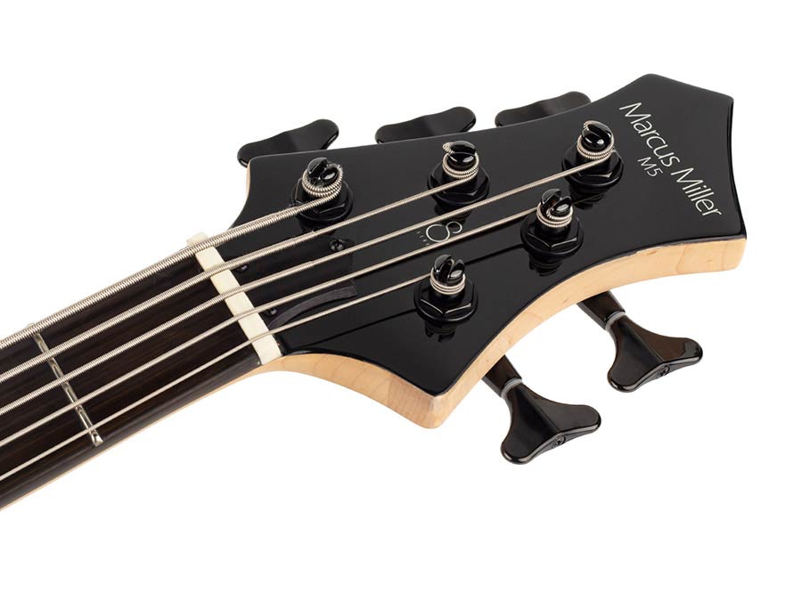 Sire Basses - M5+ S5/tbl - Swamp Ash 5-String Active Bass Guitar – Transparent Blue