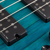 Sire Basses - M5+ S5/tbl - Swamp Ash 5-String Active Bass Guitar – Transparent Blue