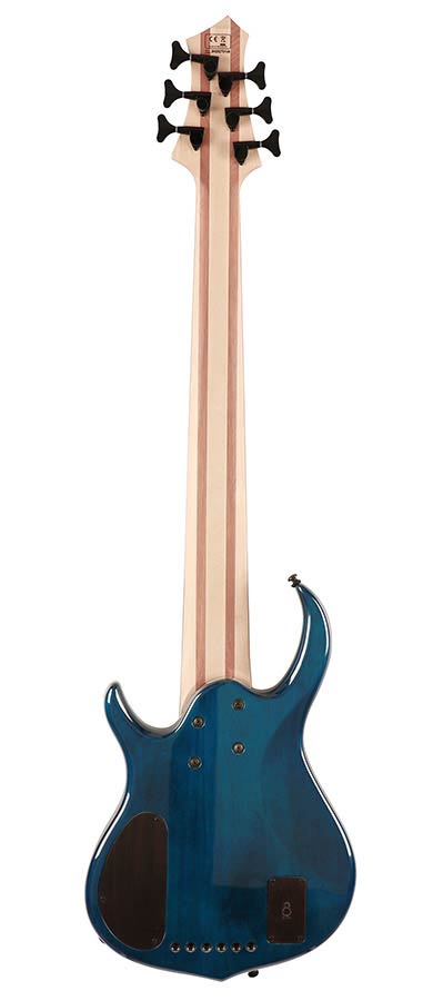 Sire Basses - M7+ A6/tbl - Alder + Solid Maple 6-String Bass Guitar – Transparent Blue