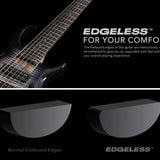 Sire Basses - M7+ A6/tbl - Alder + Solid Maple 6-String Bass Guitar – Transparent Blue