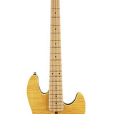 Sire Basses - U5 A4/NT - alder with flamed maple top 4- string short scale passive bass guitar natural – Guitar Natural