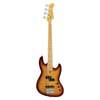 alder with flamed maple top 4- string short scale passive bass guitar tobacco sunburst