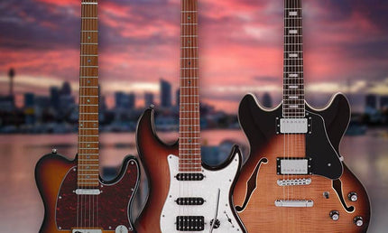 electric guitar S-style 3-tone sunburst