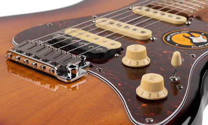 electric guitar S-style 3-tone sunburst