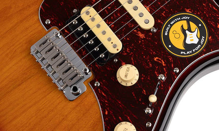 electric guitar S-style 3-tone sunburst