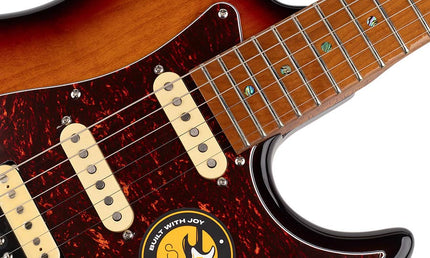 electric guitar S-style 3-tone sunburst