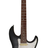 Sire Guitars - S7FM/TBK - electric guitar S-style with flamed maple top transparent black – Transparent Black