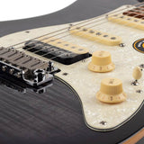 Sire Guitars - S7fm/tbk - Electric Guitar S-Style with Flamed Maple Top - Transparent Black