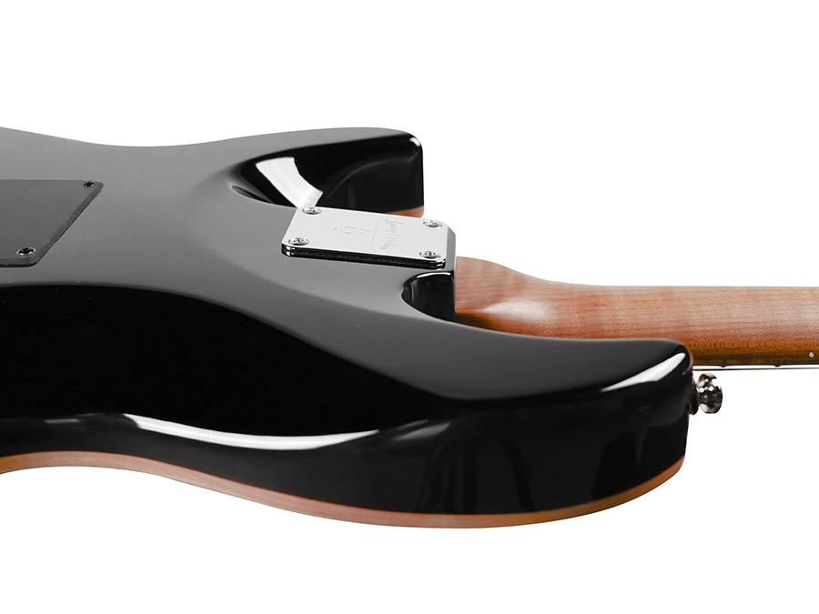 Sire Guitars - S7fm/tbk - Electric Guitar S-Style with Flamed Maple Top - Transparent Black