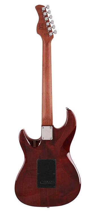 electric guitar S-style with flamed maple top natural