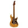 electric guitar S-style with flamed maple top natural