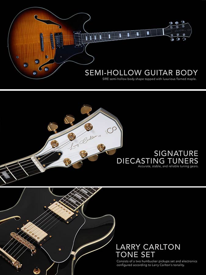 Sire Guitars - H7/cs - Electric Archtop Guitar - Cherry Sunburst