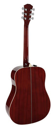 acoustic dreadnought guitar, solid top and back (roasted top)with SIB electronics, natural