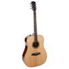 acoustic dreadnought guitar, solid top and back (roasted top)with SIB electronics, natural