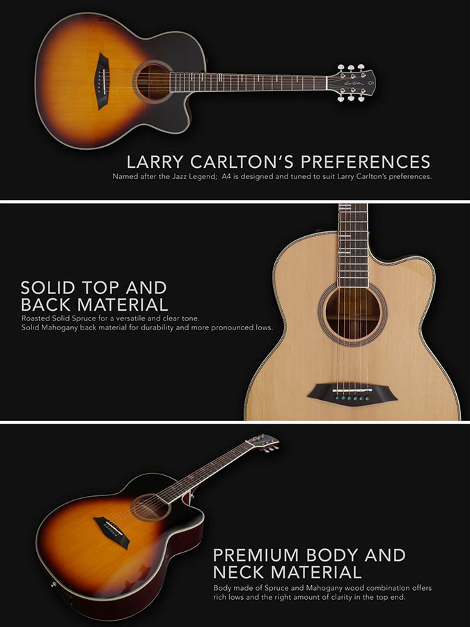 Sire Guitars - A4gsnt - Acoustic Grand Auditorium Guitar – Natural