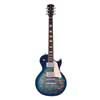 electric guitar L-style transparent blue