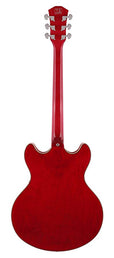 electric archtop guitar see through red