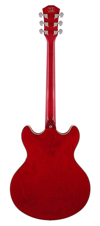 electric archtop guitar see through red