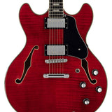 Sire Guitars - H7/str - Electric Archtop Guitar – See -Through Red