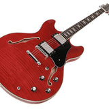 Sire Guitars - H7/str - Electric Archtop Guitar – See -Through Red