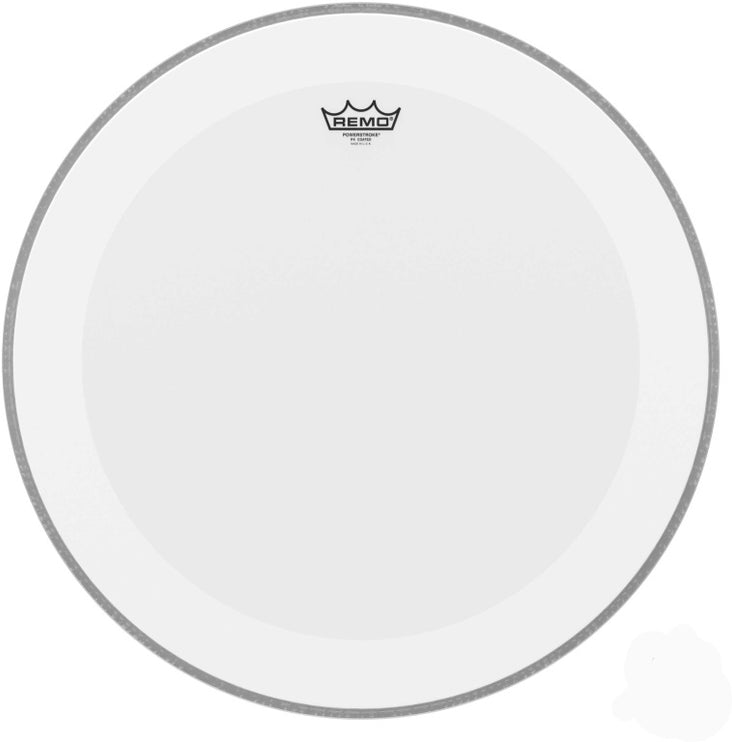 Remo - P4-1122-C2 - 22" Powerstroke 4 Coated Bass Drum head with double layer and clear dot