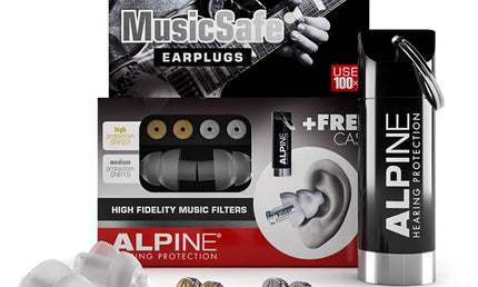 MusicSafe, high-fidelity hearing protection for musicians, transparent