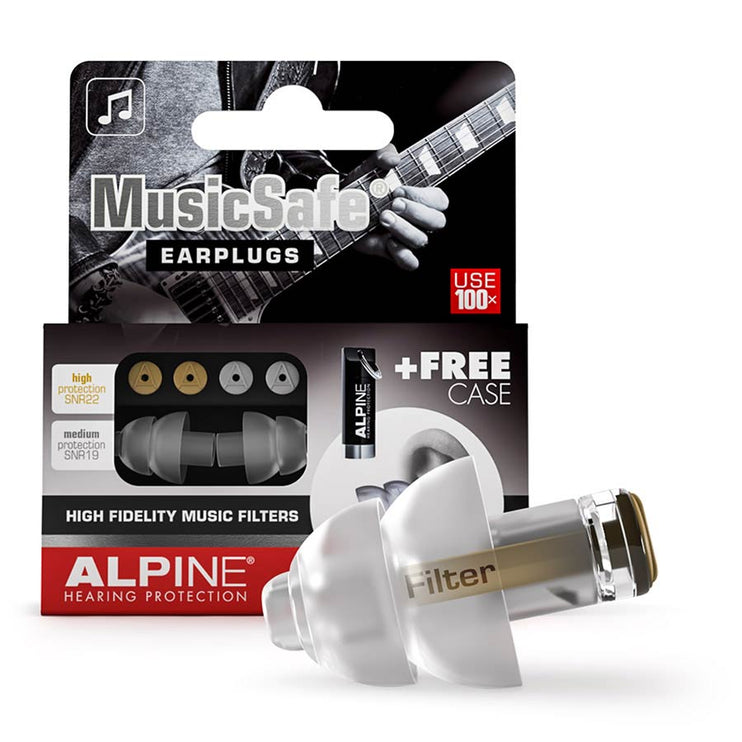 MusicSafe, high-fidelity hearing protection for musicians, transparent