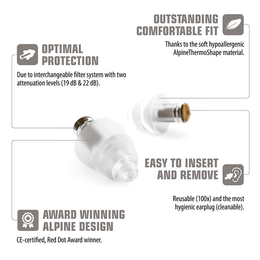 Alpine Hearing Protection - ALP-MS - MusicSafe - Earplugs