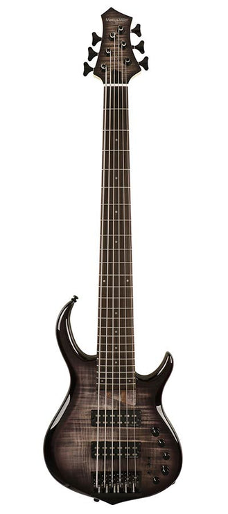 Sire Basses - M7+ A6/TBK - alder + solid maple 6-string bass guitar transparent black – Transparent Black