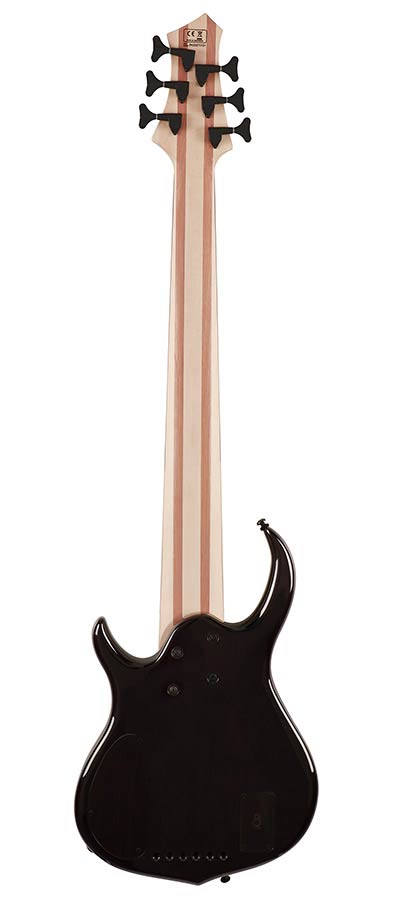 Sire Basses - M7+ A6/tbk - Alder + Solid Maple 6-String Bass Guitar – Transparent Black
