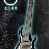 Sire Basses - M7+ A6/tbk - Alder + Solid Maple 6-String Bass Guitar – Transparent Black