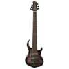 alder + solid maple 6-string bass guitar transparent black