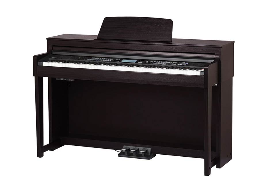 digital home piano, 88 keys graded hammer action (K6S), 2 x 65 watt - rosewood