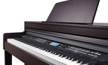 digital home piano, 88 keys graded hammer action (K6S), 2 x 65 watt - rosewood