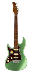 lefty electric guitar S-style sherwood green