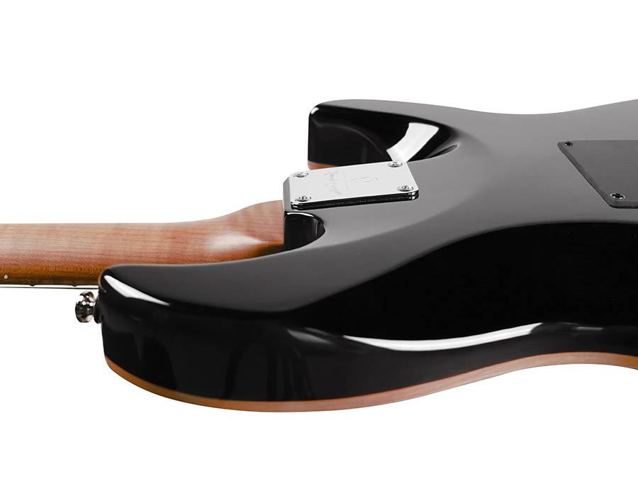 Sire Guitars - S7fml/tbk - Electric Guitar S-Style Lefty with Flamed Maple Top – Transparent Black