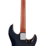 Sire Guitars - S7fml/tbl - Electric Guitar S-Style Lefty with Flamed Maple Top – Transparent Blue