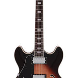 Sire Guitars - H7L/VS - electric archtop guitar lefty vintage sunburst – Vintage Sunburst