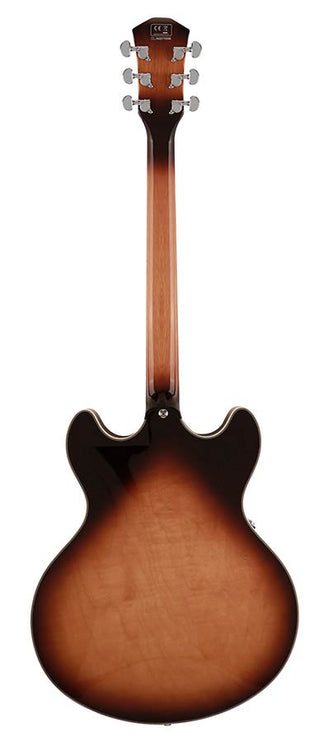 electric archtop guitar lefty vintage sunburst