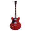 electric archtop guitar lefty see through red