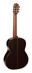 classic guitar, Engelmann spruce top, rosewood b&s, lattice bracing, raised fb, deluxe gigbag