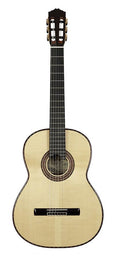 classic guitar, Engelmann spruce top, rosewood b&s, lattice bracing, raised fb, deluxe gigbag