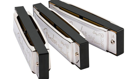Fender - 990701021 - Blues Deluxe Harmonica Pack Of 3 Pieces (C, G, A), With Case