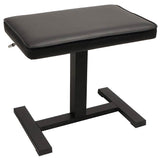 Boston - PBH/200 - Piano Bench - Hydraulic Adjustable Seat (48x31x49-56cm), Satin Black And Black Vinyl Seat