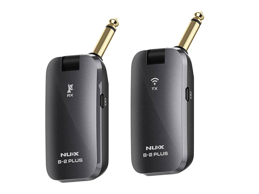 2.4 GHz wireless system, jack plug transmitter and receiver